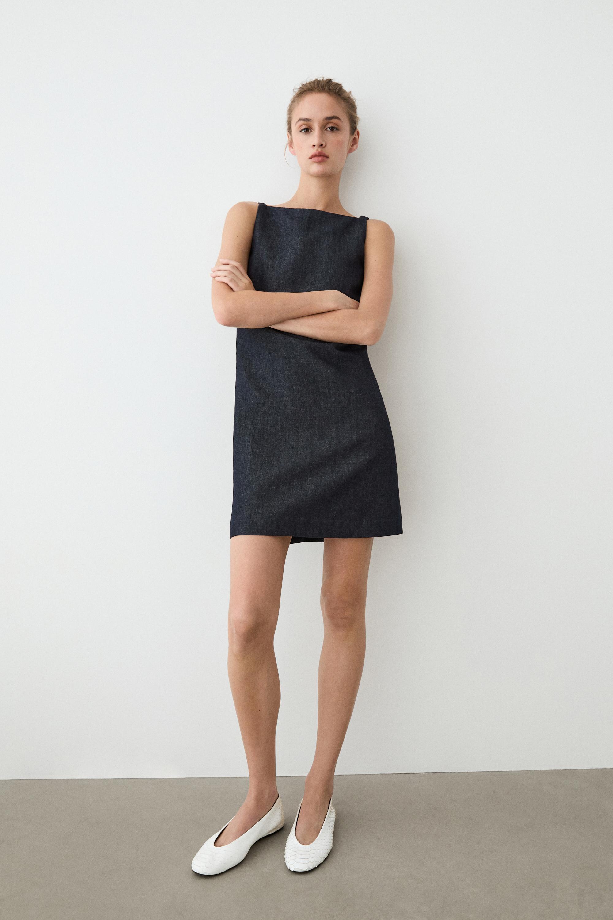 MINI DENIM DRESS - Blue | ZARA United States