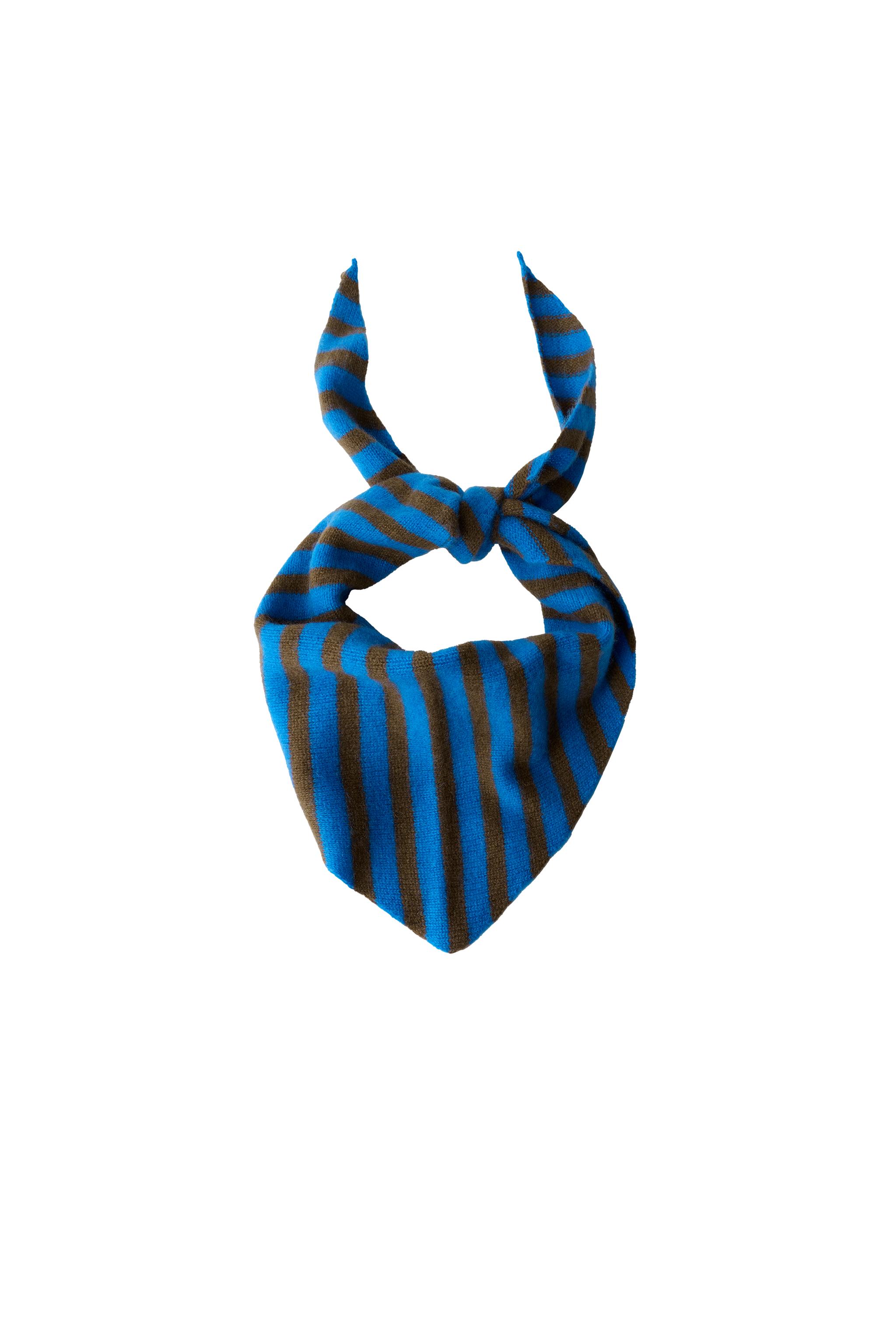 STRIPED 100% CASHMERE SCARF