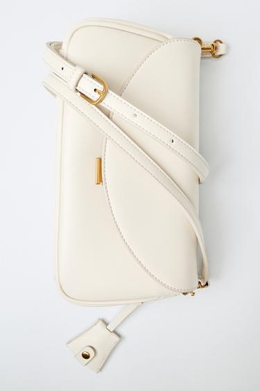 LONG CROSSBODY BAG - Ecru by Zara