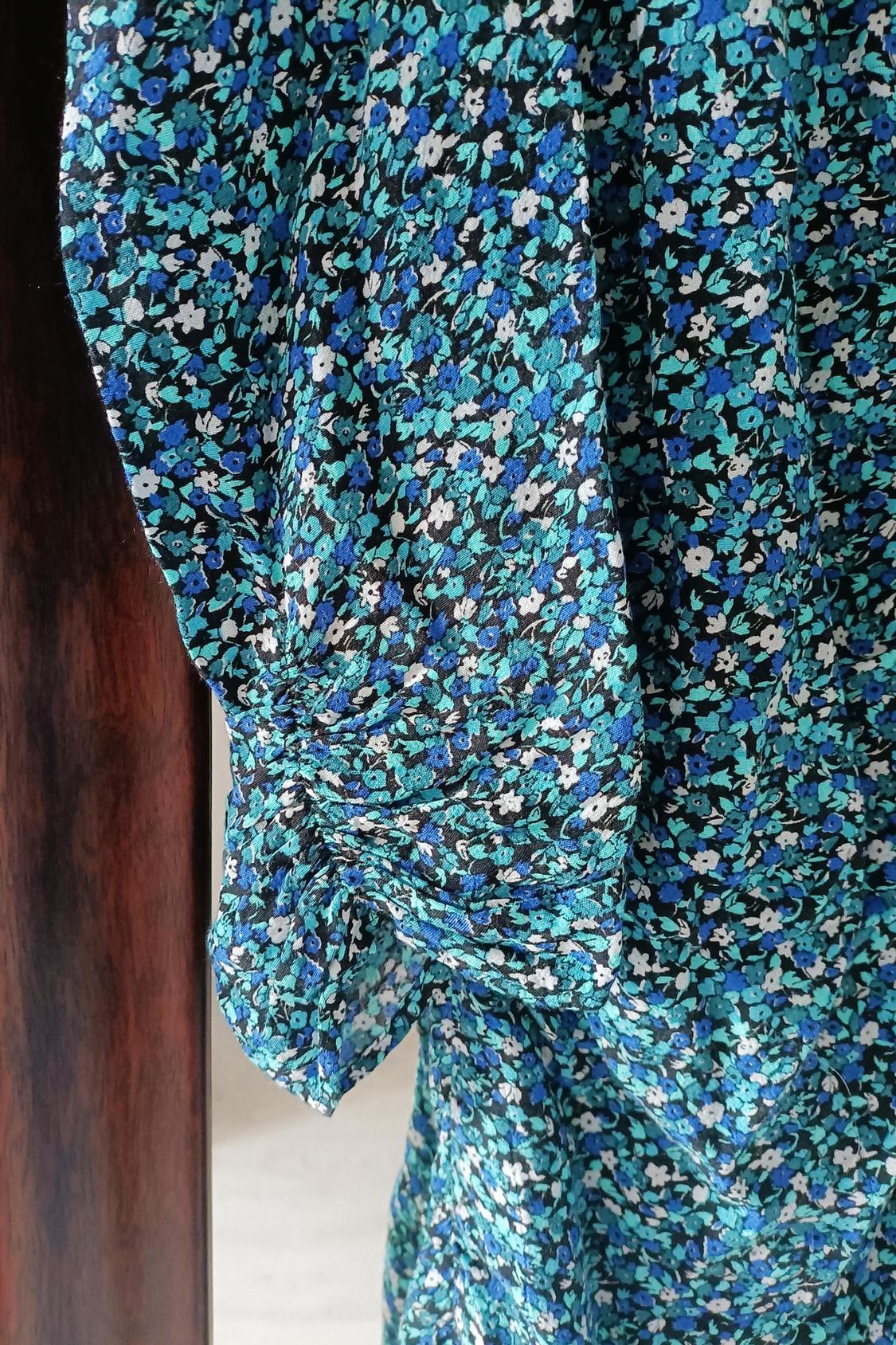PRINTED DRAPED DRESS - Image 5