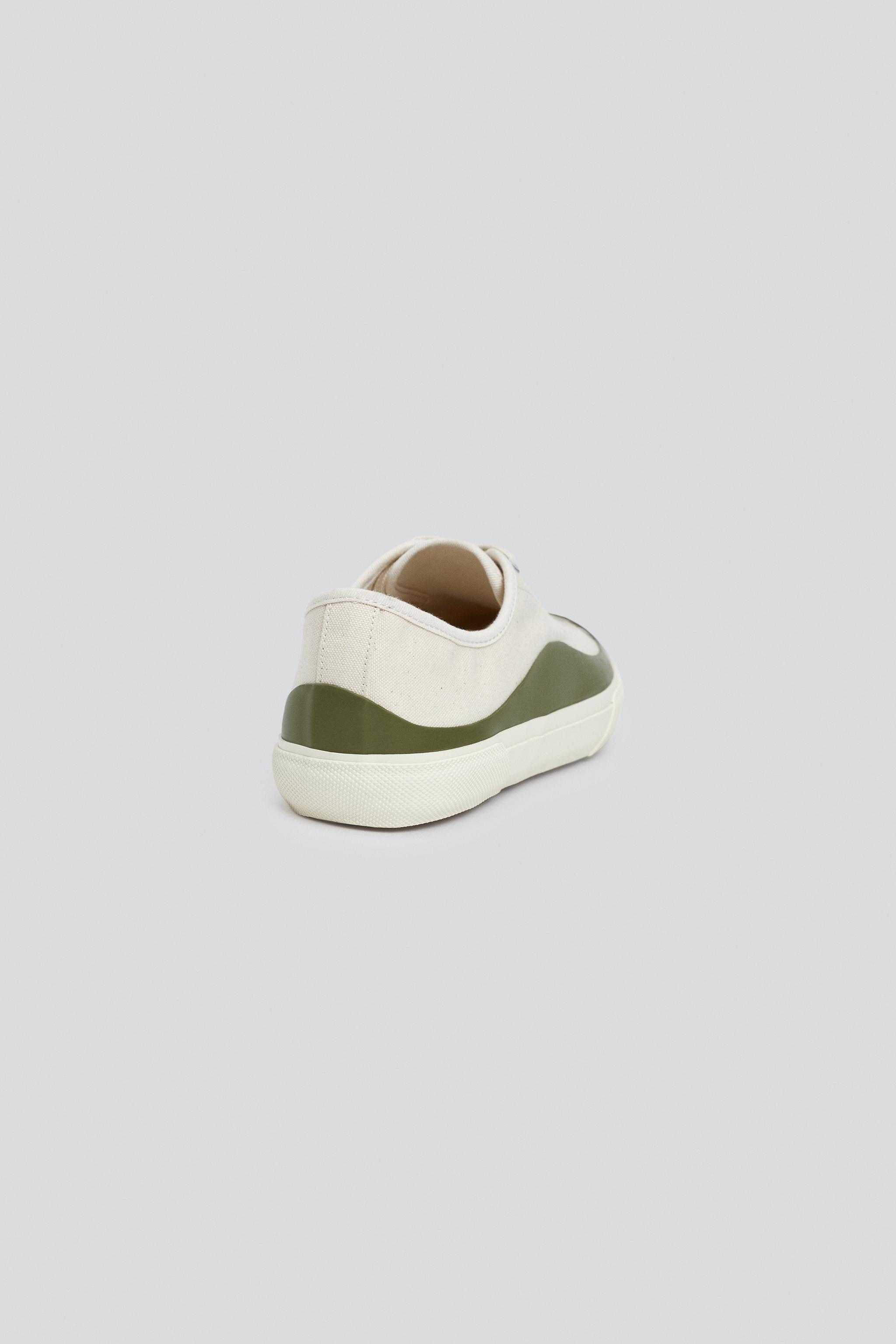 PRINTED CANVAS SNEAKERS