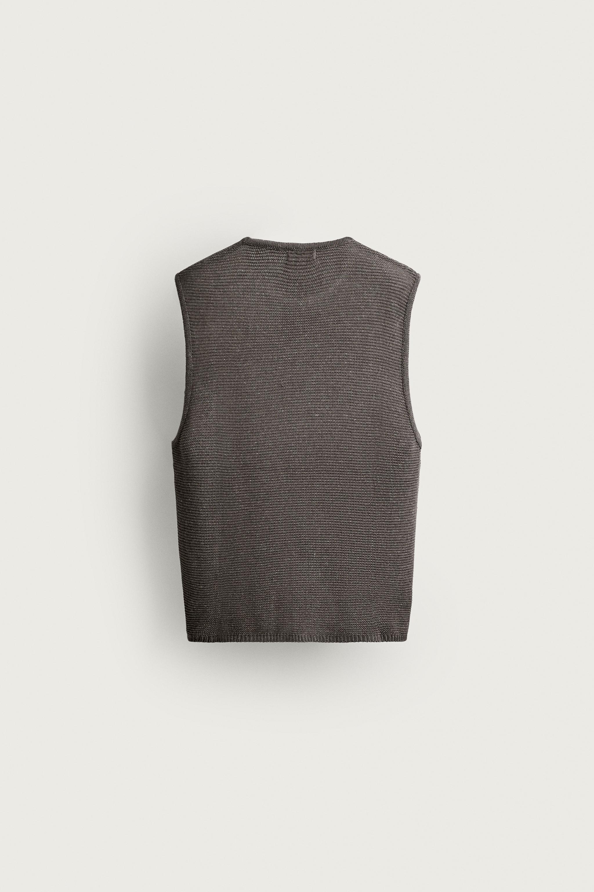 T-SHIRT TANK EN MAILLE RELAXED FIT