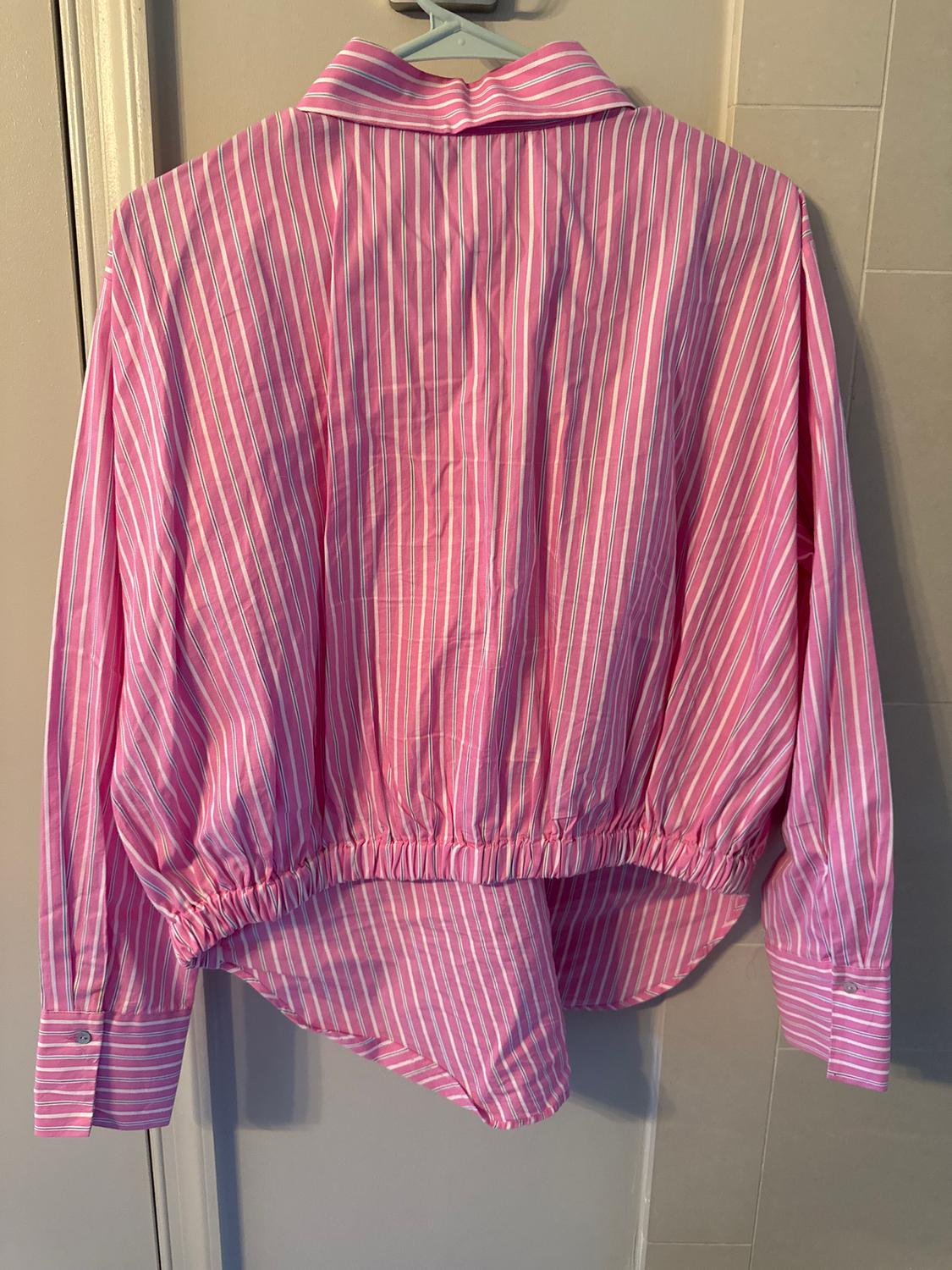 CAMISA RAYAS ASIMÉTRICA - Image 2