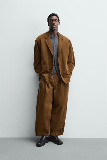 Zara VELVETIST ÜLIKONNAPÜKSID, PIIRATUD KOGUS - Brown - Pilt 0