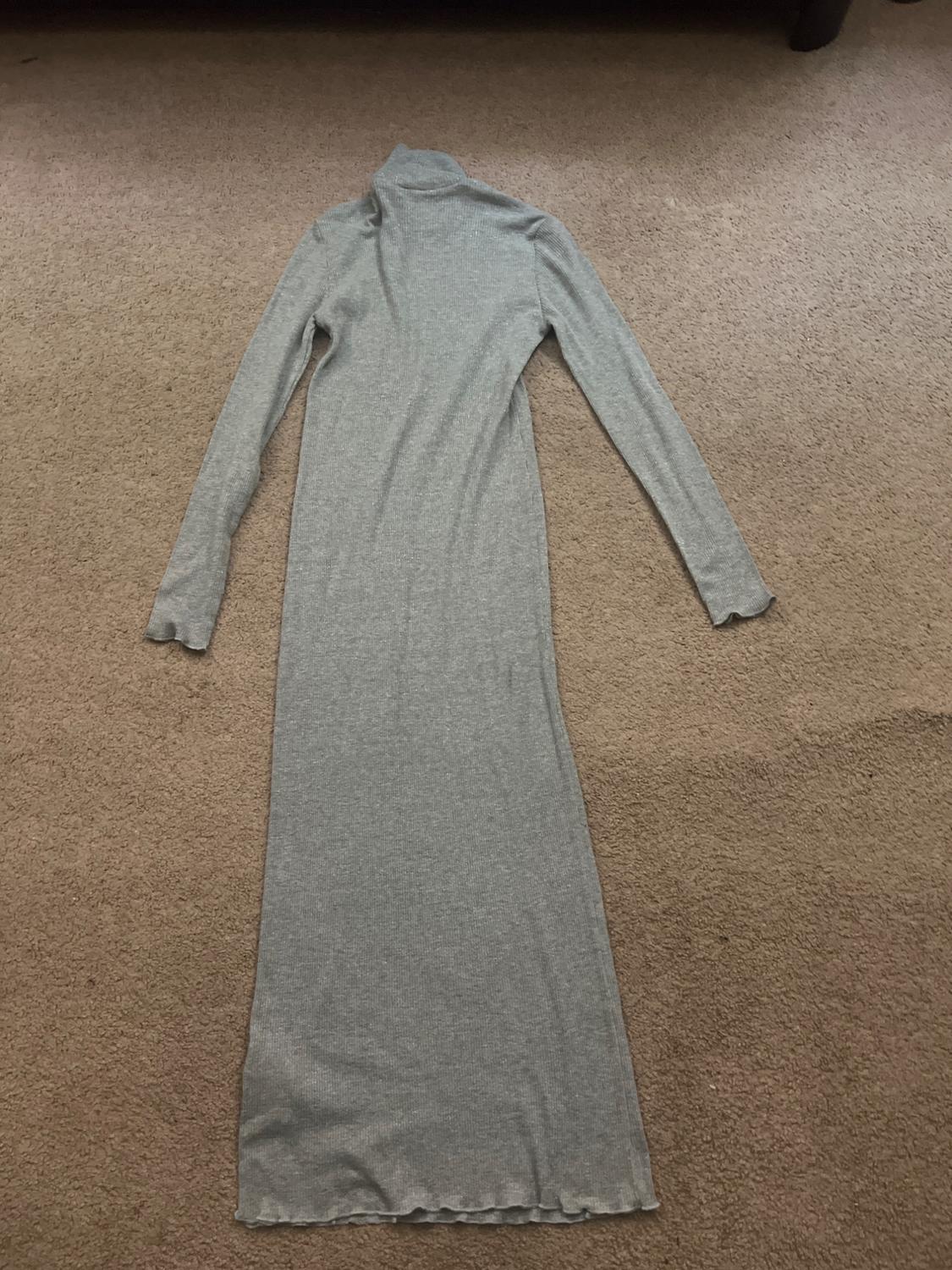 SHINY HIGH COLLAR DRESS - Image 2