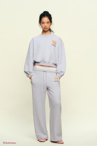 BUTTERBEAR © PRINTED SWEATSHIRT - Grey marl by Zara