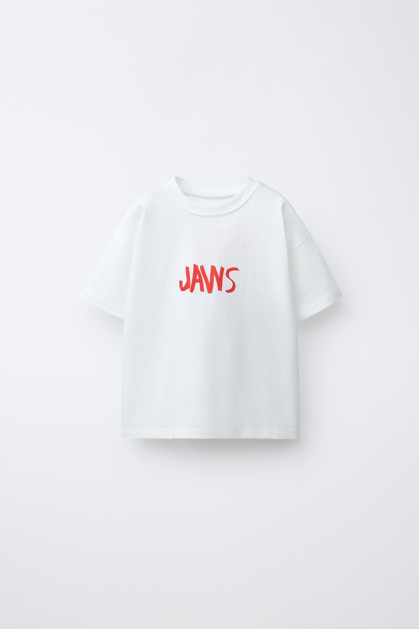 JAWS© X DYLAN´S T-SHIRT CLUB X ZARA ILLUSTRATED T-SHIRT - White 