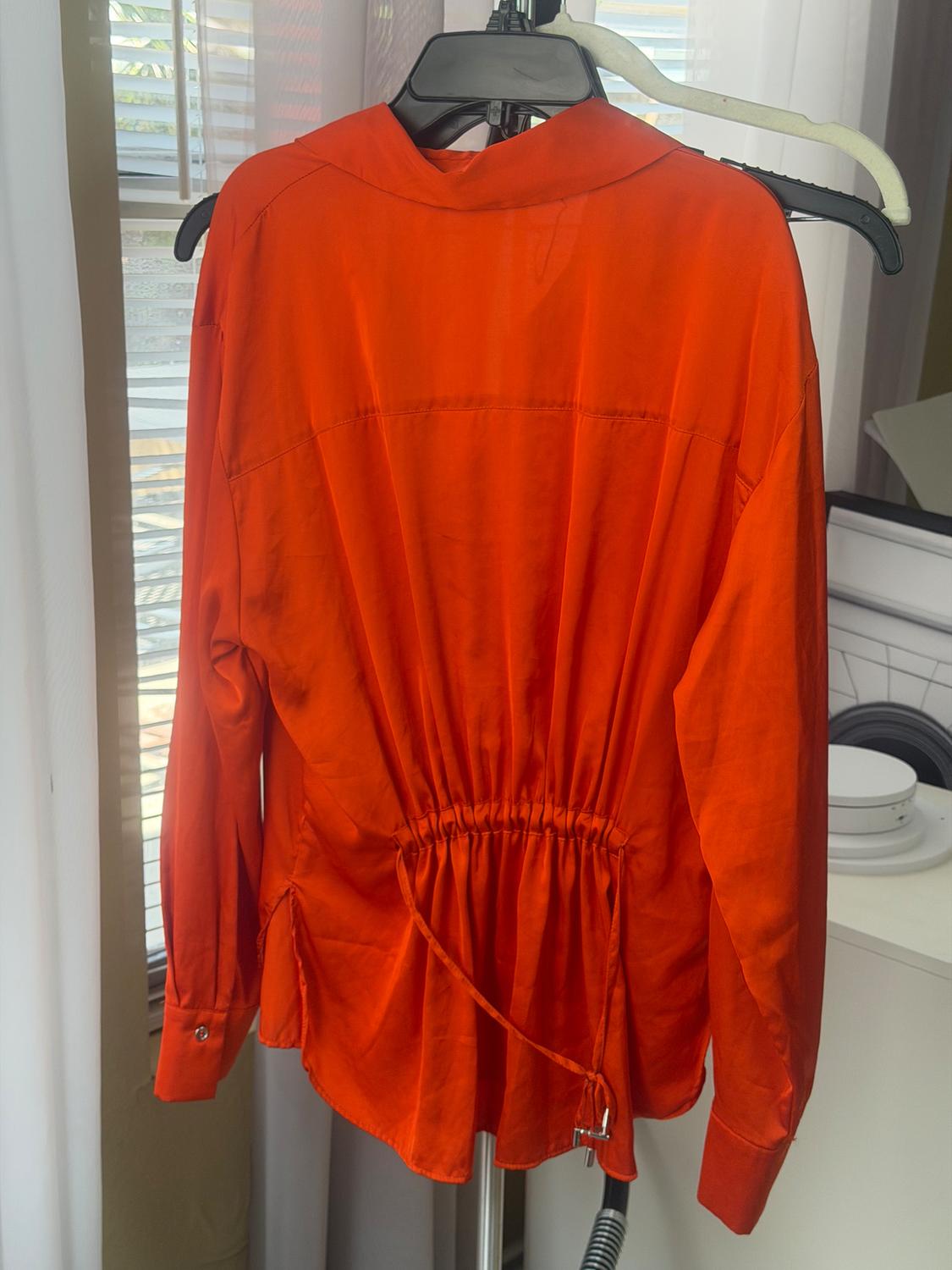 FLOWY SATIN EFFECT SHIRT - Image 2