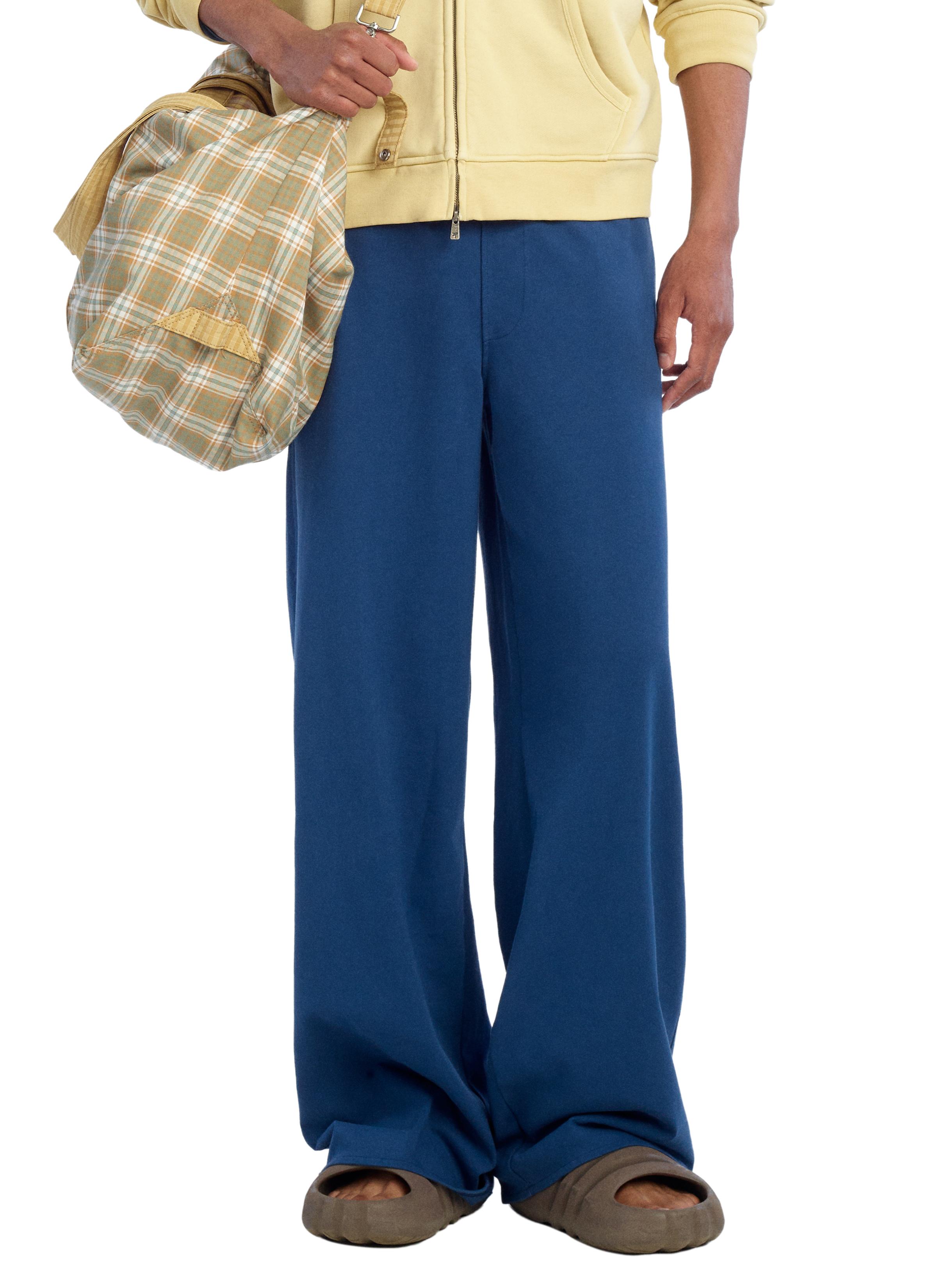 RELAXED FIT JOGGER PANTS — Blue
