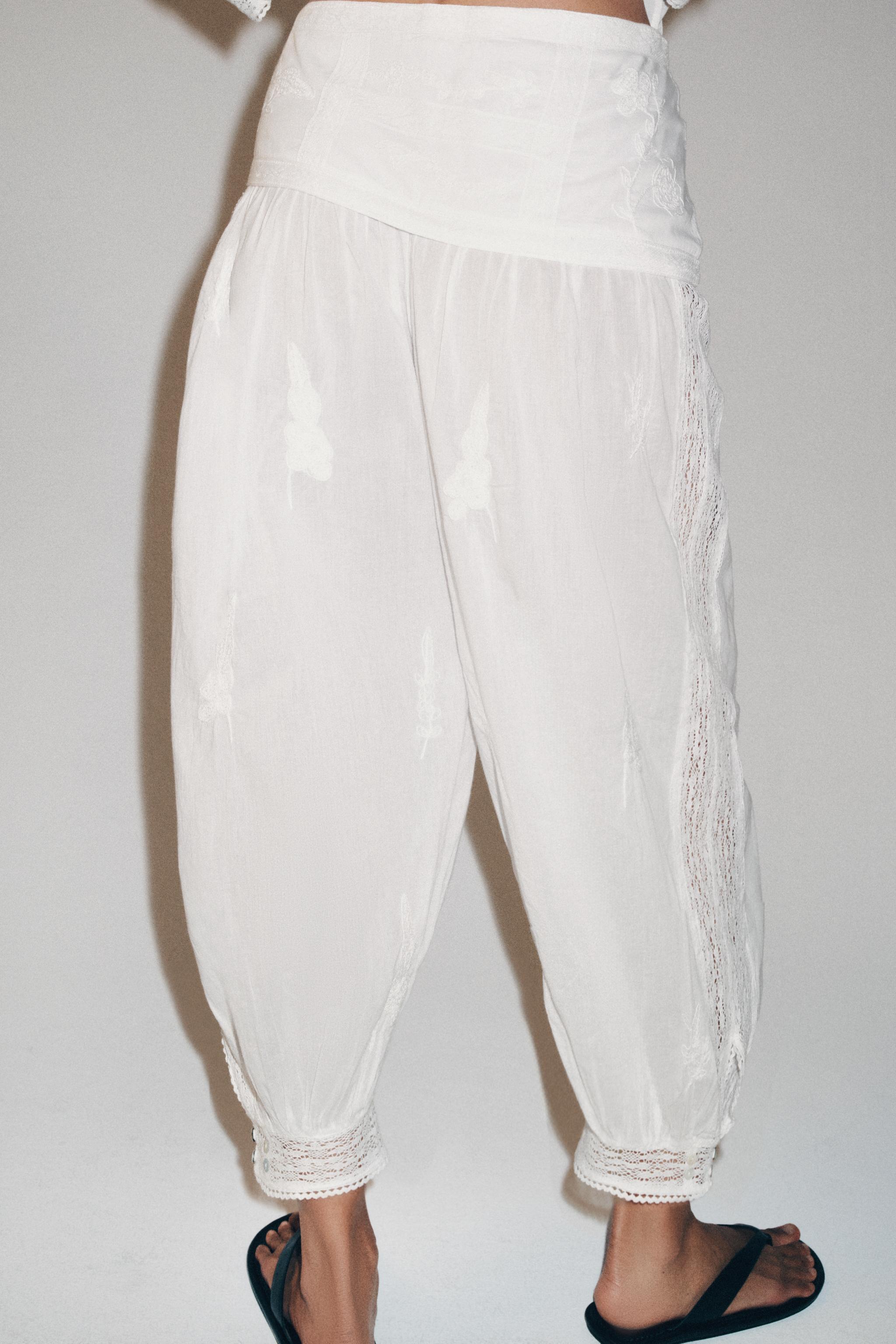 PANTALON BOUFFANT BRODERIES ZW COLLECTION