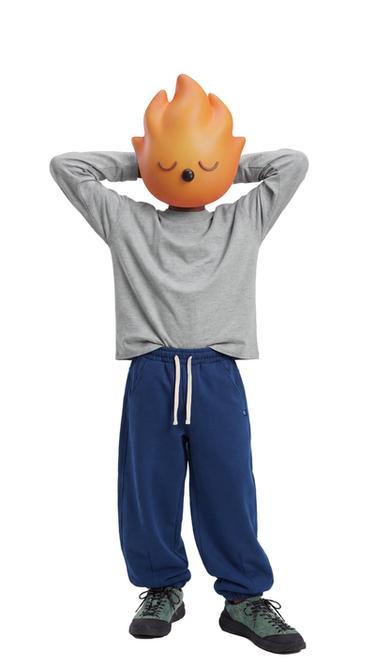 BARREL PLUSH PANTS — Bluish 1