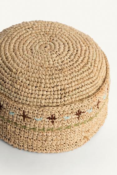 HUT AUS BAST – LIMITED EDITION - Hellbeige von Zara