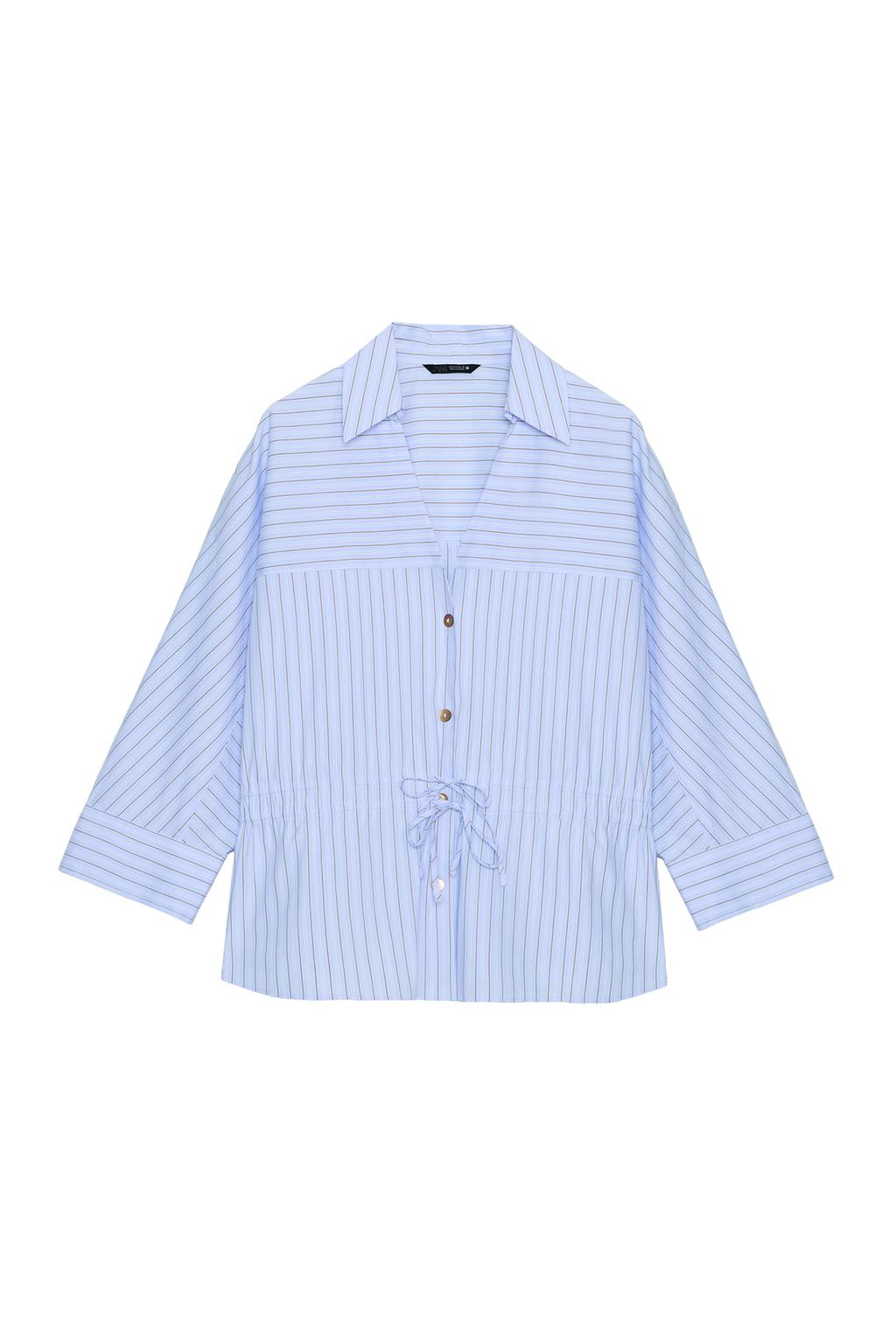 BOW STRIPED SHIRT - image 3