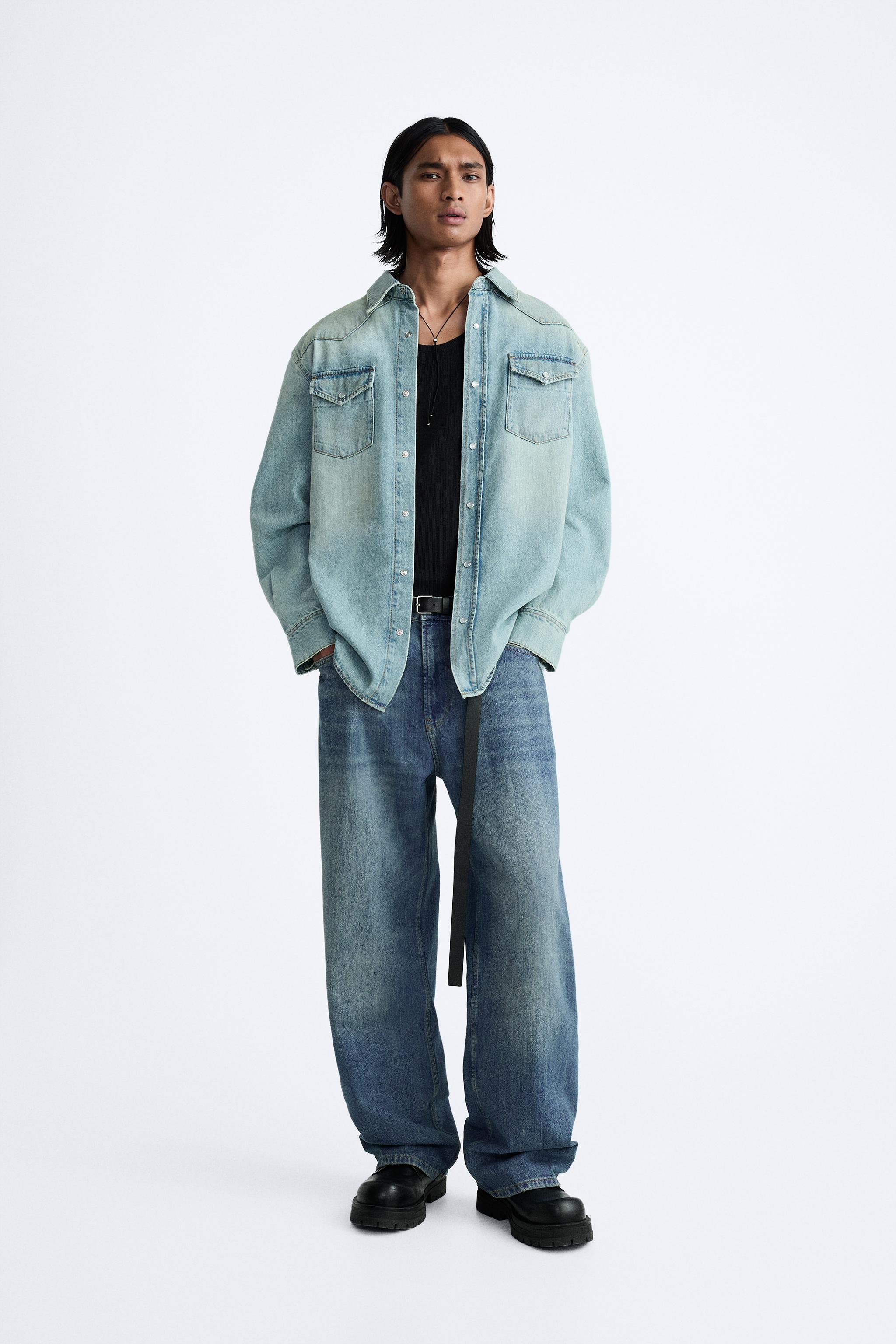 BAGGY FIT JEANS - Blue | ZARA United States