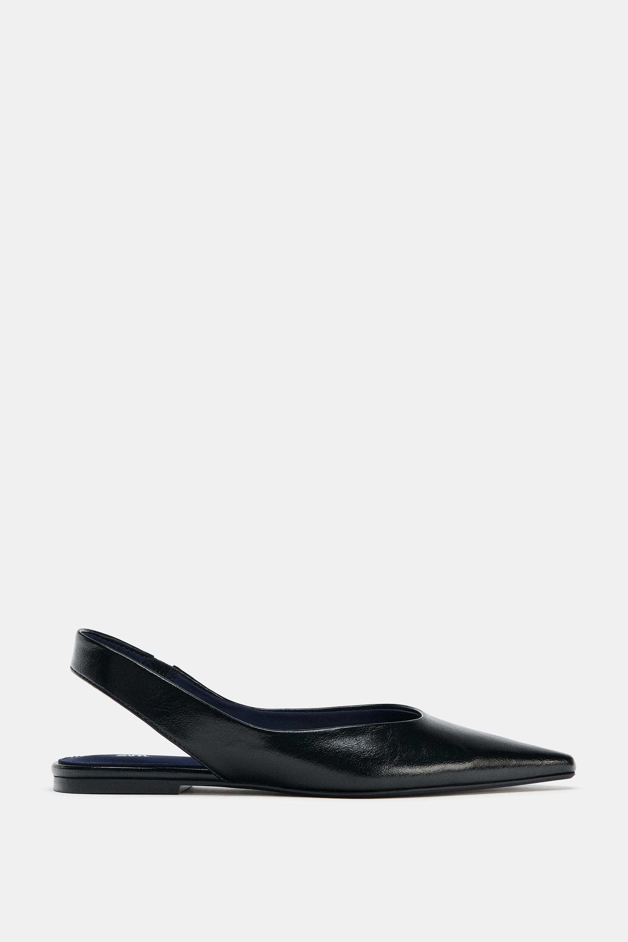 POINTED TOE SLINGBACK BALLET FLATS