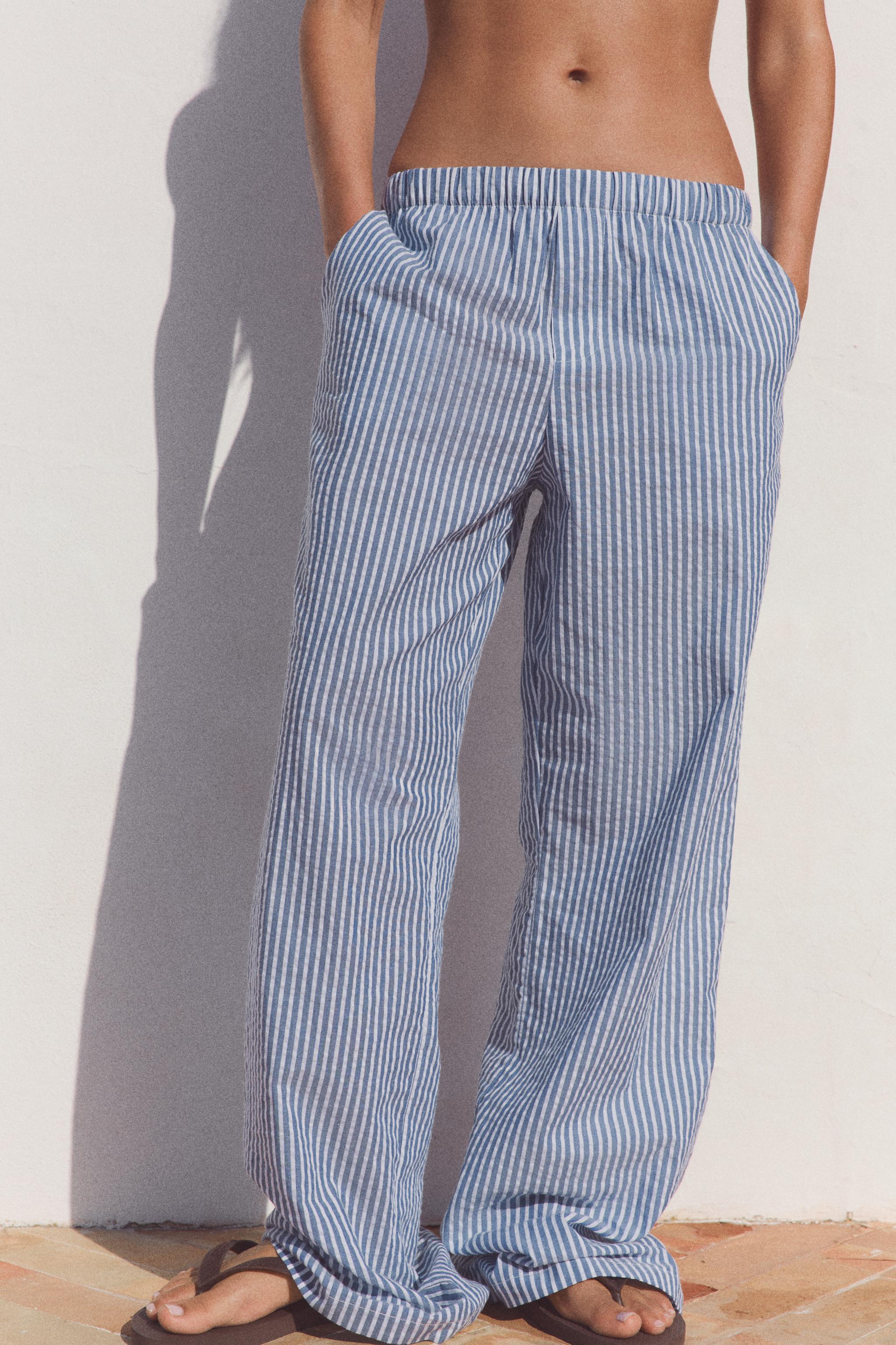 STRIPED PAJAMA PANTS