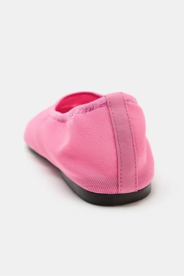 BALLERINES EN RÉSILLE - Rose de Zara - Image 5