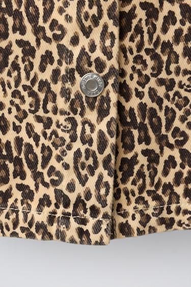 ANIMAL PRINT TWILL DRESS - Brown by Zara - Image 3