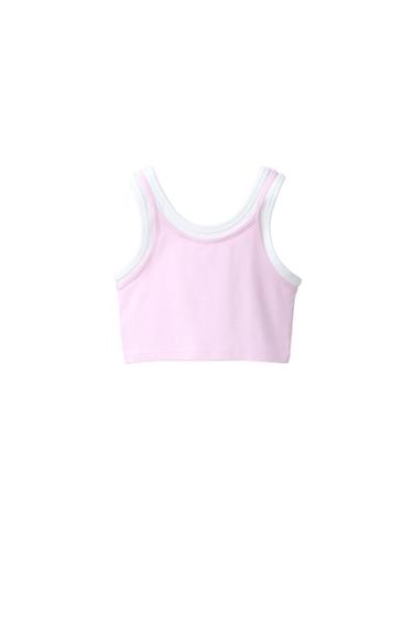 ТОП З ПОДВІЙНИМ КОНТРАСТОМ - Рожевий Zara