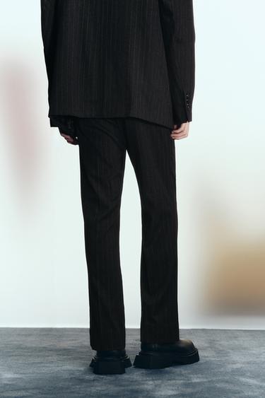 Zara 條紋西裝長褲 - 條紋