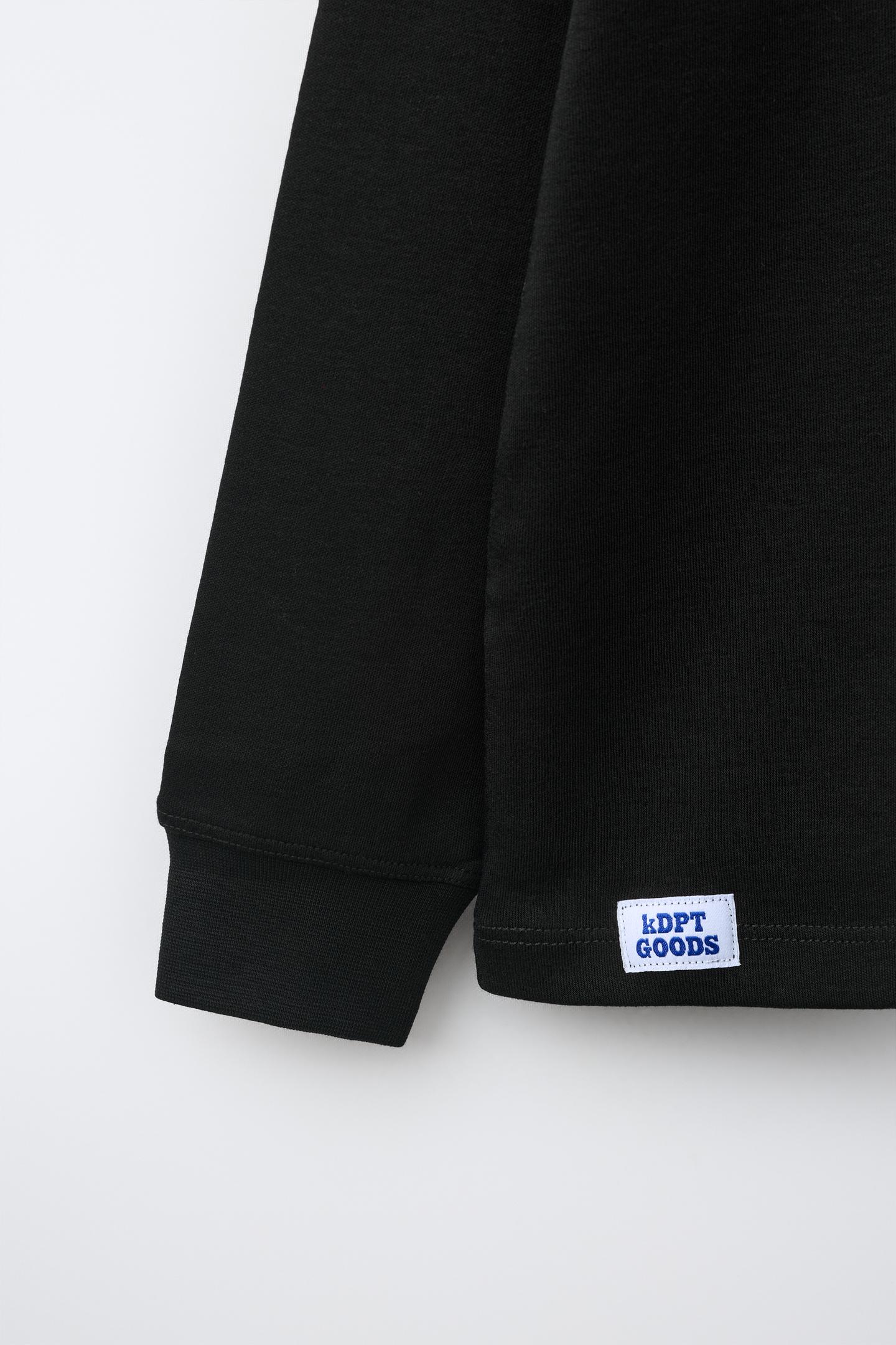 Детская футболка Zara Plain Interlock, цвет: Чёрный — фото 4