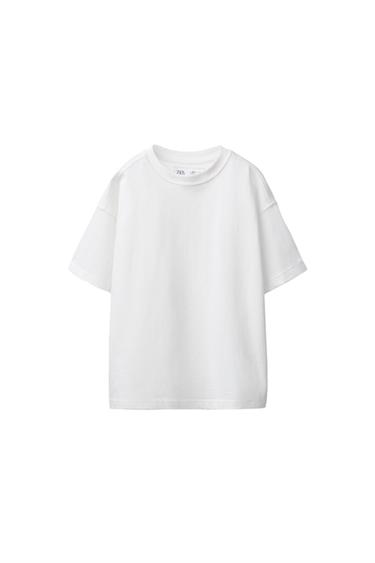 CAMISETA LISA - Blanco de Zara - Imagen 0