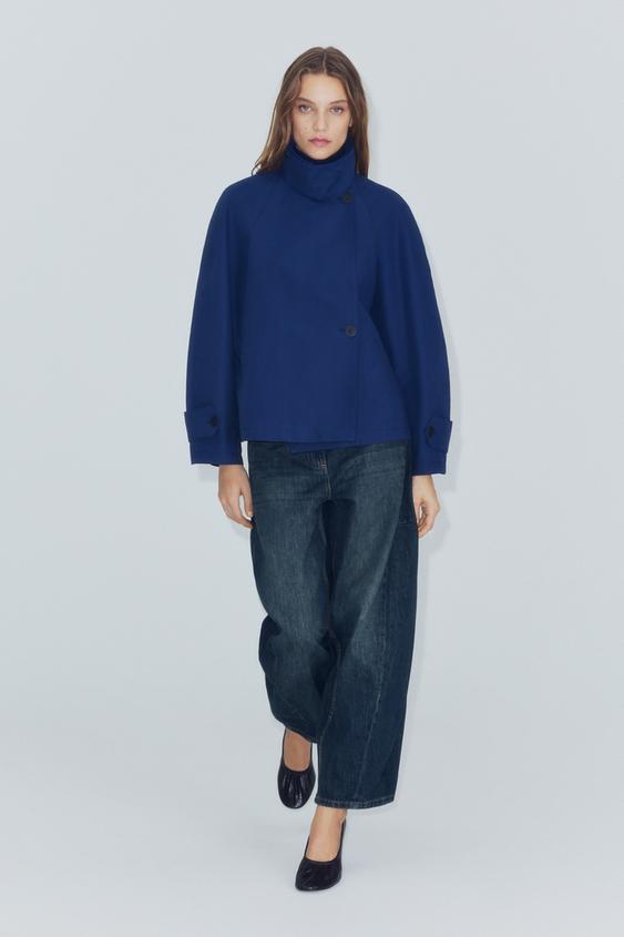 ZW COLLECTION SHORT TRENCH COAT - Bluish by Zara - Image 0