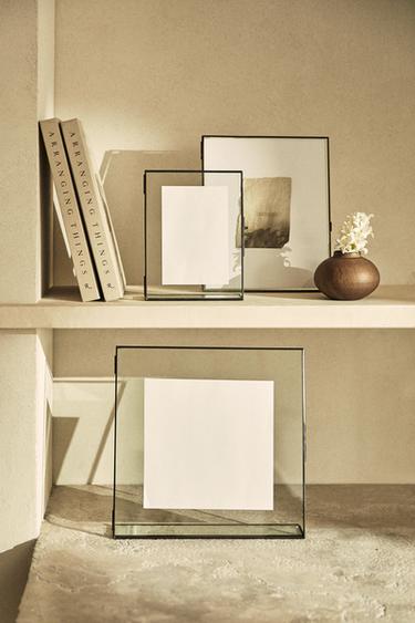 RECTANGULAR STRUCTURE PHOTO FRAME - Black by Zara