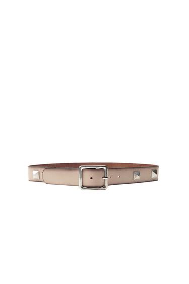 DISTRESSED EFFECT LEATHER BELT