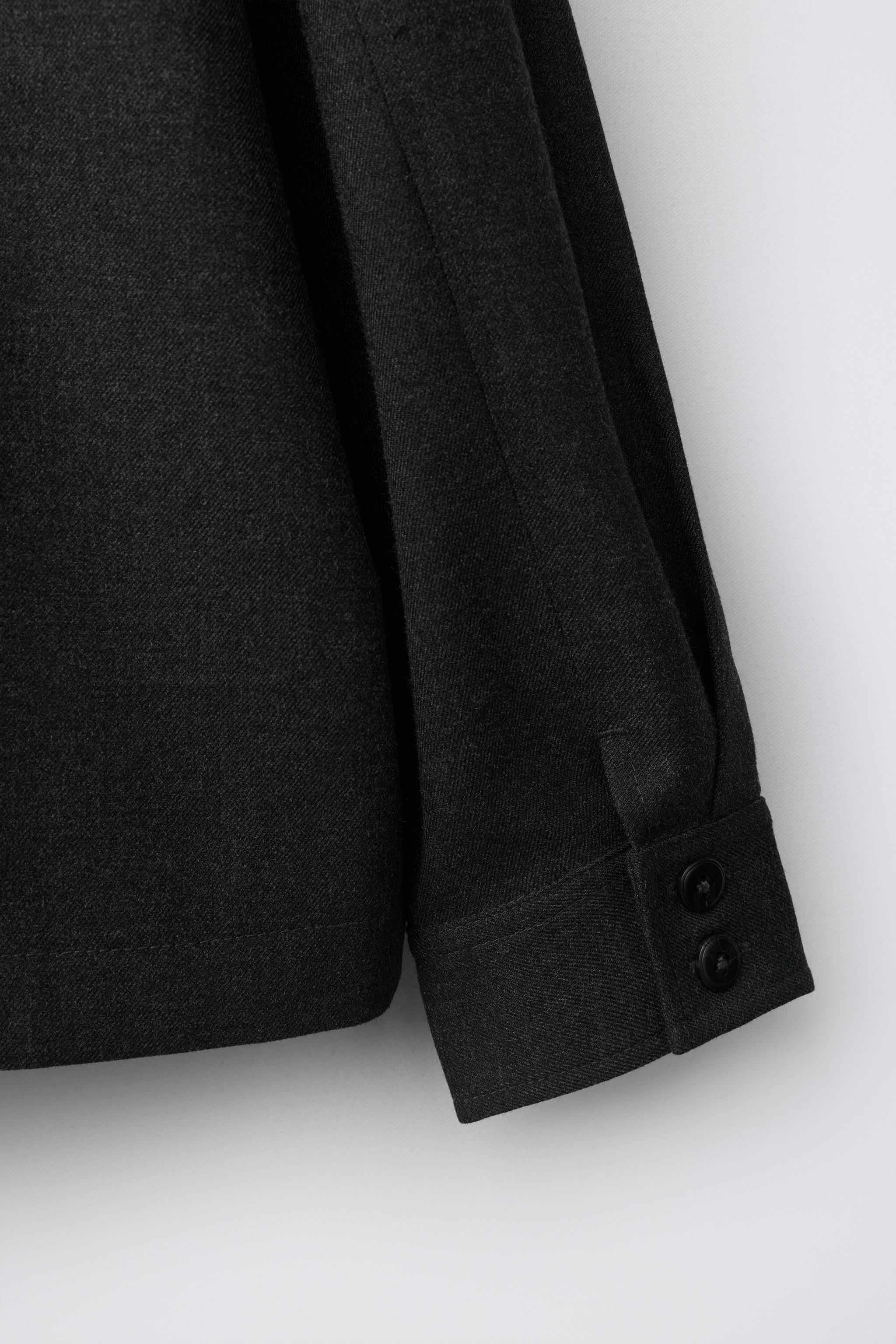 Детские рубашки Zara ZIP-UP OVERSHIRT — фото 4