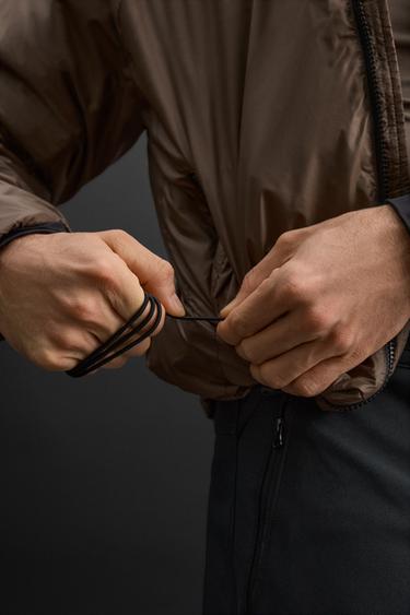 MID-LAYER PADDED JACKET - Dark tan by Zara - Image 5