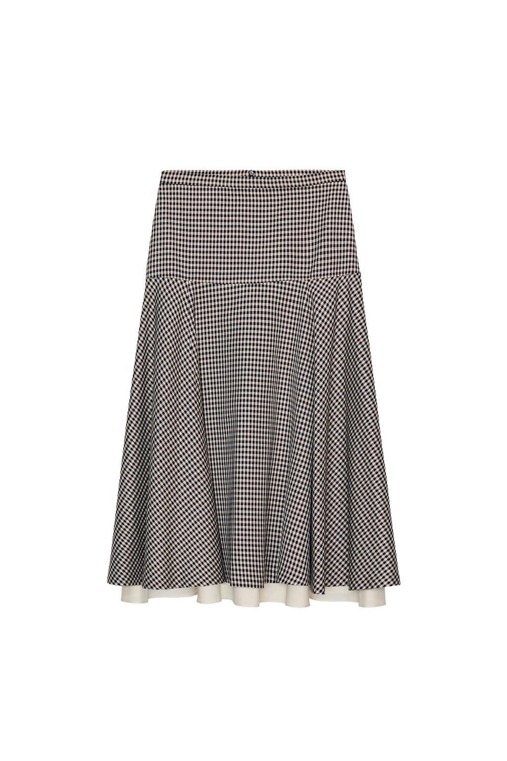 COMBINATION PLAID SKIRT ZW COLLECTION - image 3