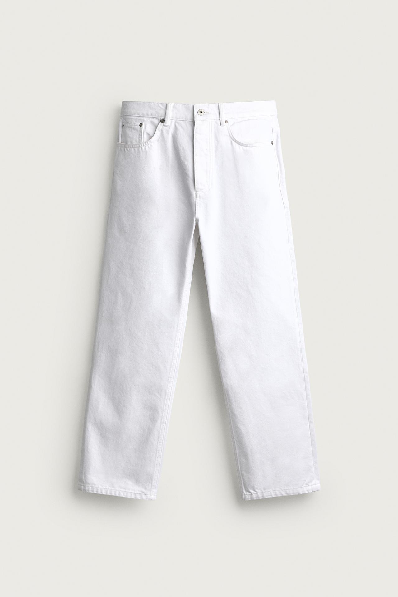 STRAIGHT FIT JEANS — White
