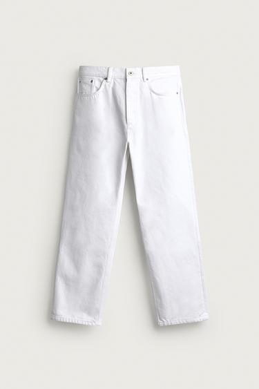 STRAIGHT FIT JEANS — White 1