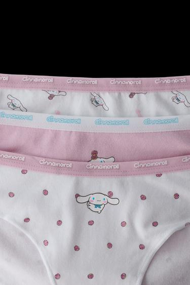 Zara AGES 6-14 / THREE-PACK OF CINNAMOROLL © SANRIO UNDERWEAR - Mauve