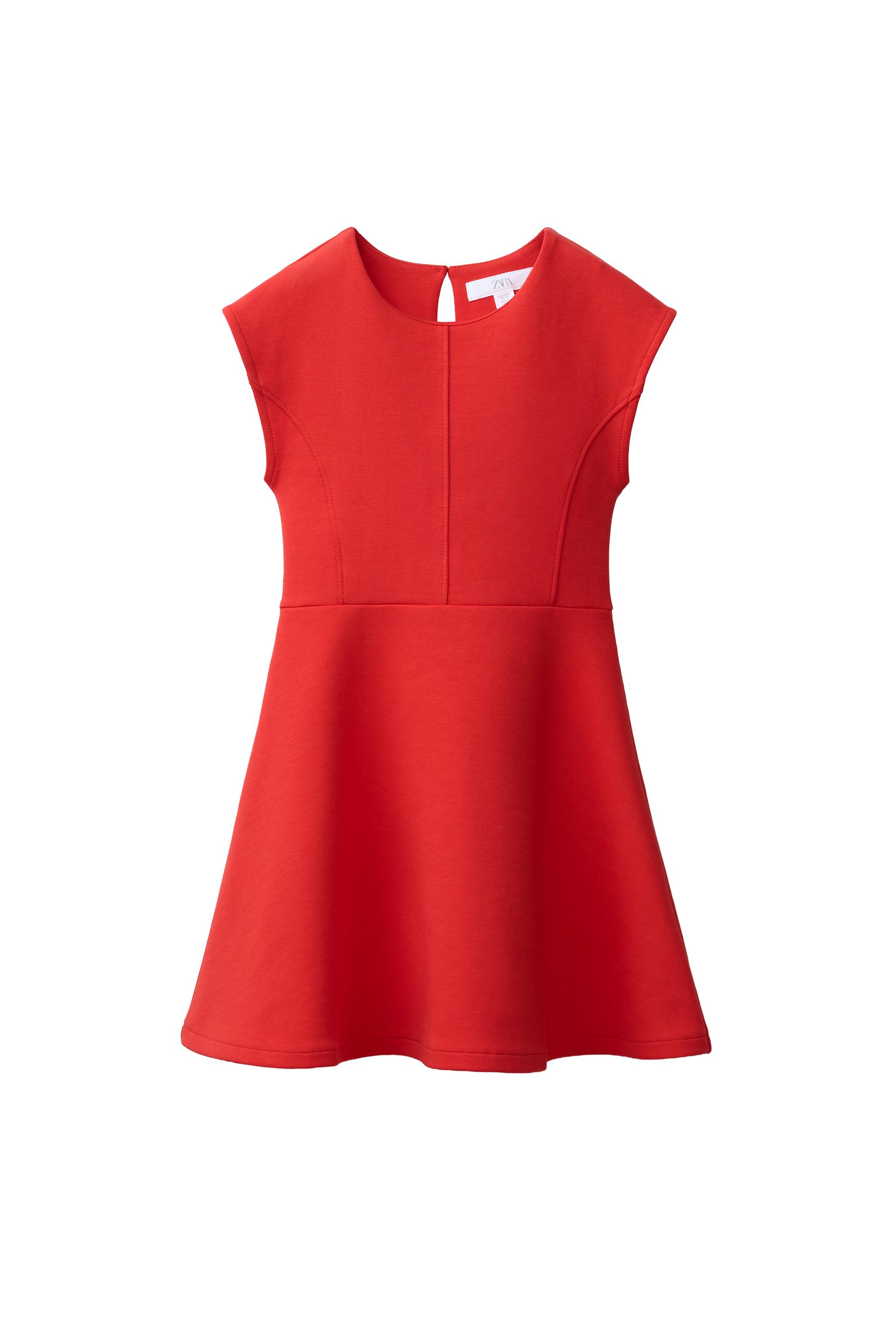 Zara - Ponte Knit Dress - Red - 6-7 Years (48,0 Inches) - Kids Zara - Ponte Knit Dress - Red - 6-7 Years (48,0 Inches) - Kids