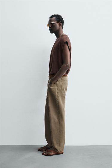 RELAXED FIT TANK TOP - Brown by Zara - Image 3