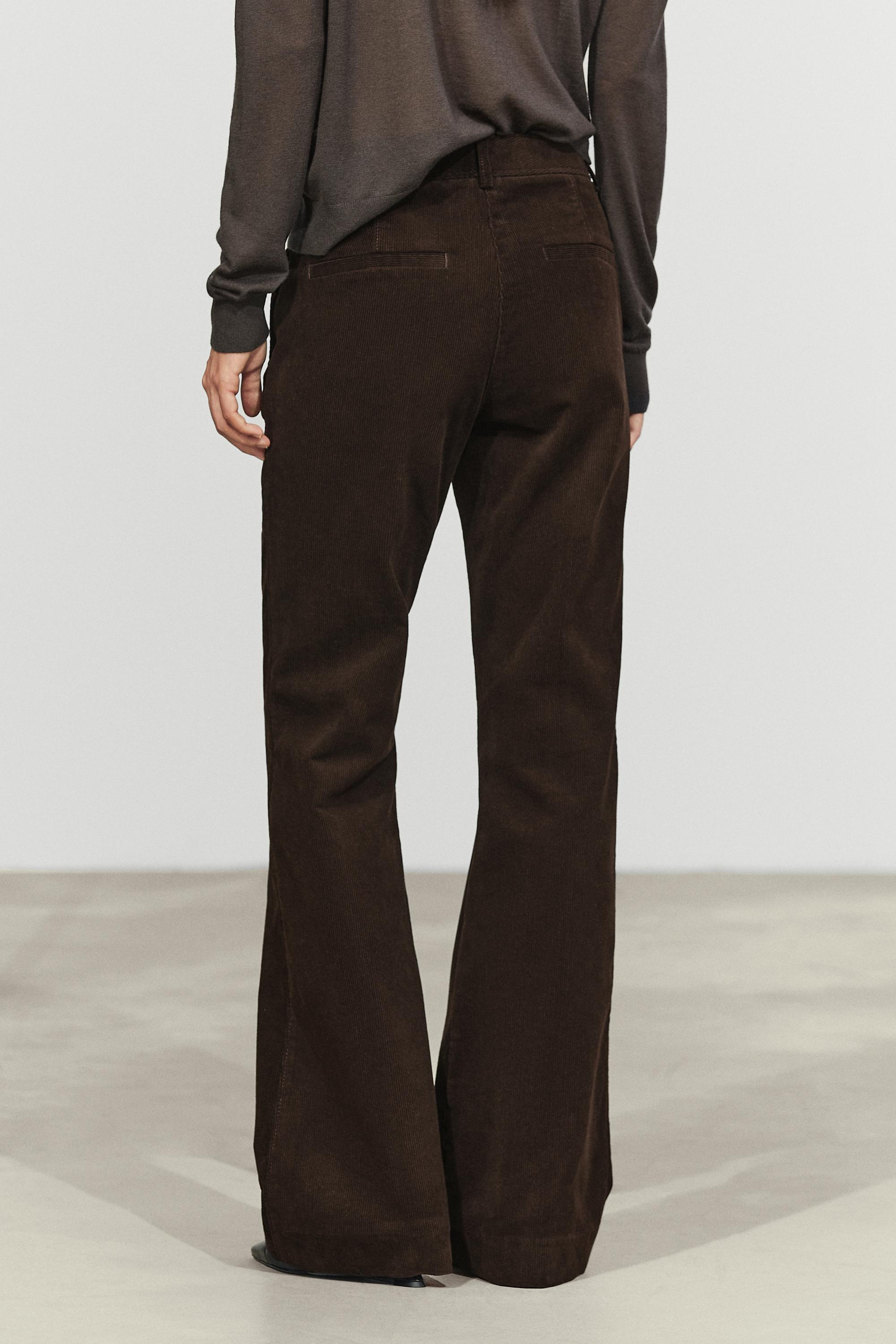 Corduroy flared pants