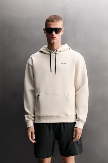 TECHNICAL HOODIE - ecru-white by Zara