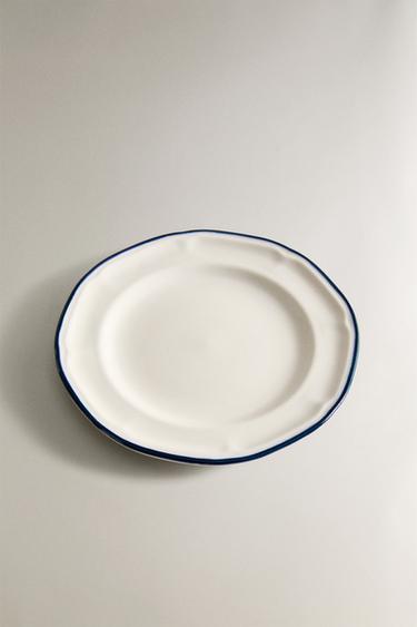 ASSIETTE À PAIN FILET CONTRASTANT - Bleu de Zara - Image 1