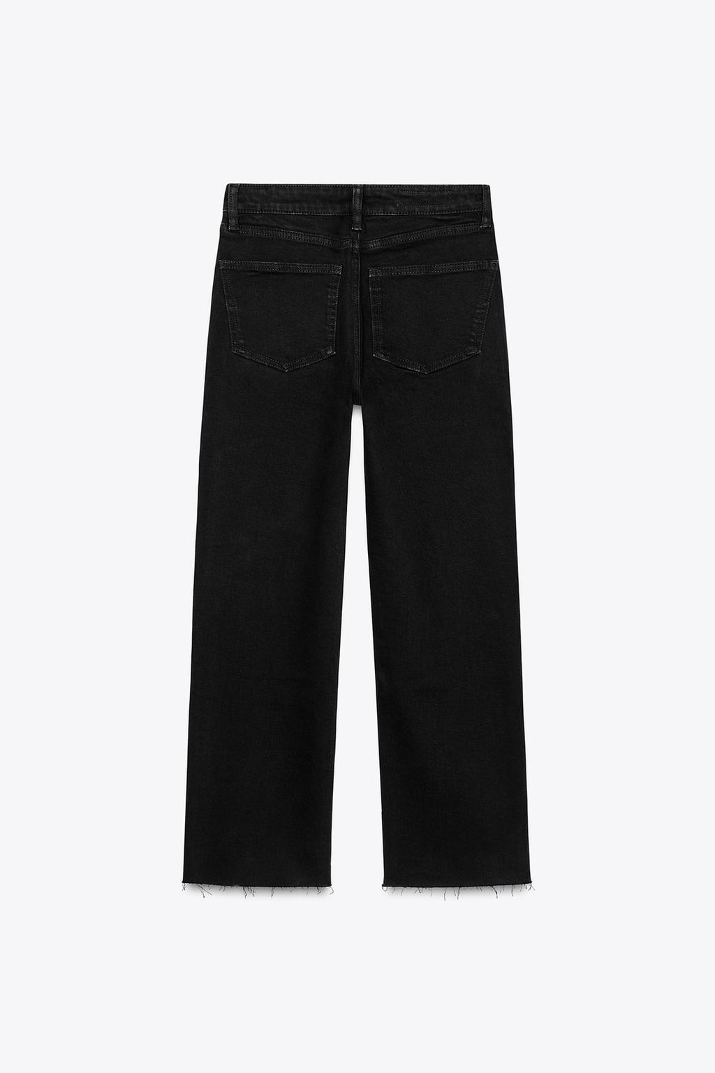 FLARED CROPPED HIGH WAIST TRF JEANS
