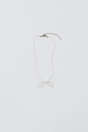 COLLAR ABALORIOS LAZO - Plata de Zara - Imagen 0