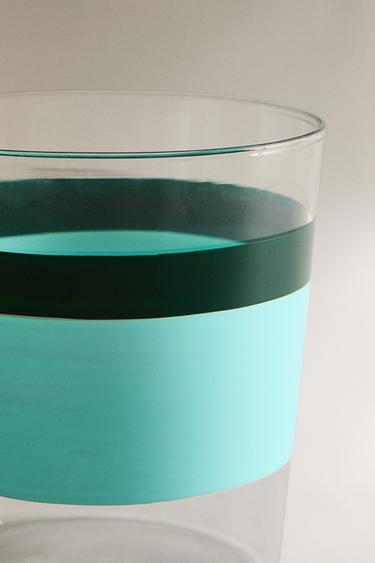 VERRE BOROSILICATE RAYURES X COLLAGERIE - Bleu de Zara - Image 4