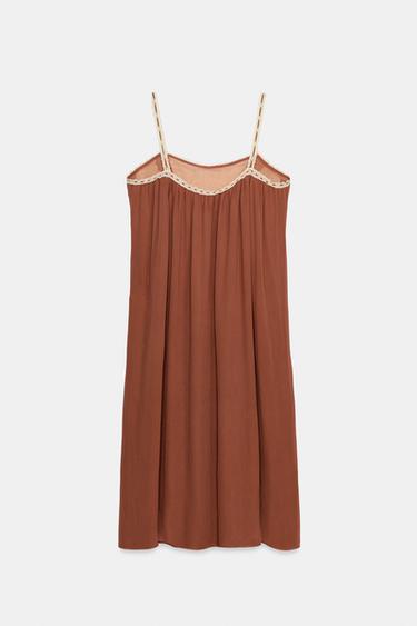 ZW COLLECTION LACE STRAP DRESS - Brick by Zara - Image 5