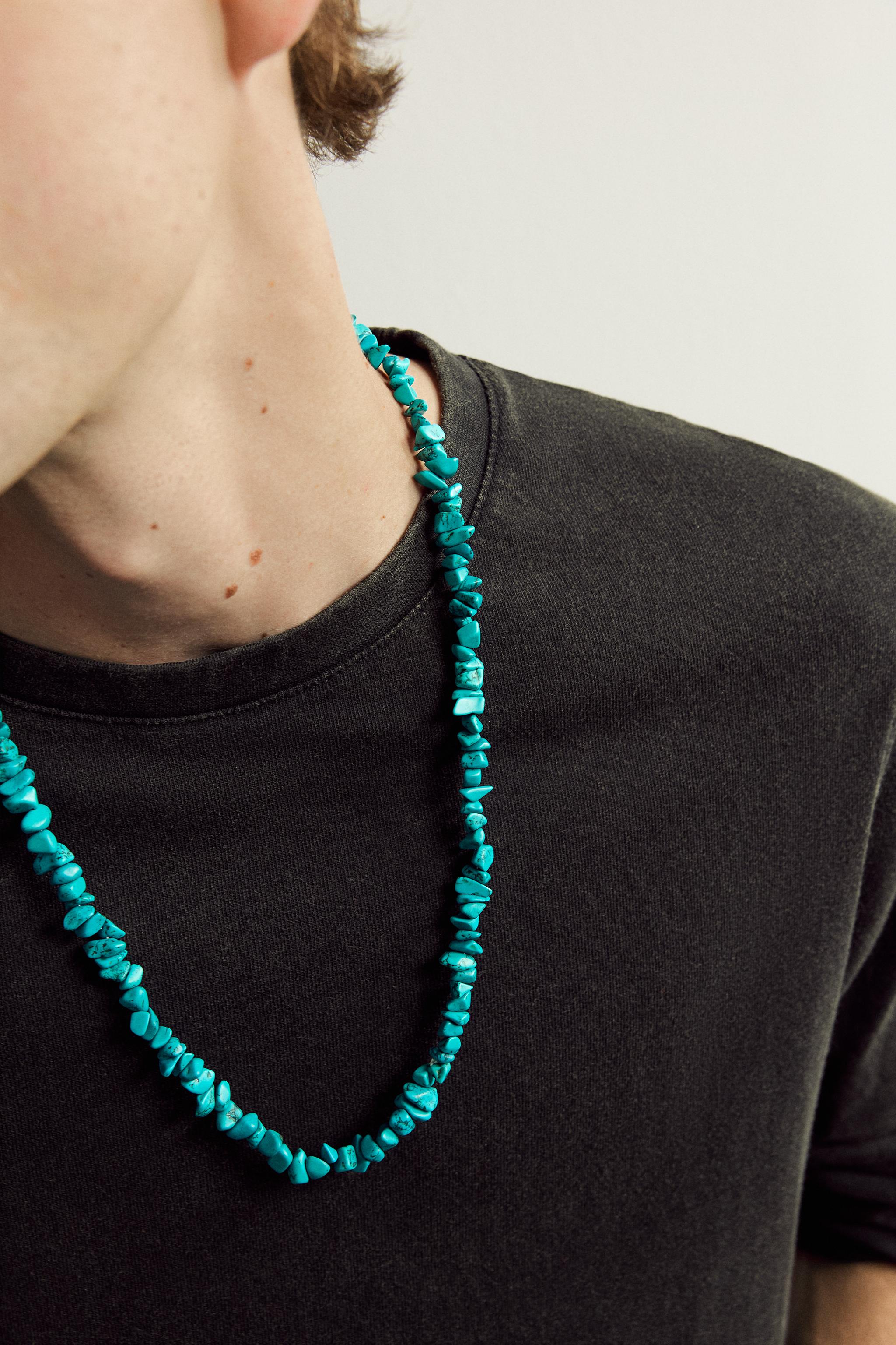 COLLIER EN PIERRES AARON LEVINE X ZARA