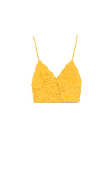 CROPPED LACE TOP