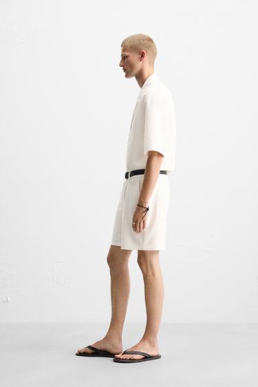 BERMUDA COUPE DÉCONTRACTÉE - Blanc de Zara - Image 3