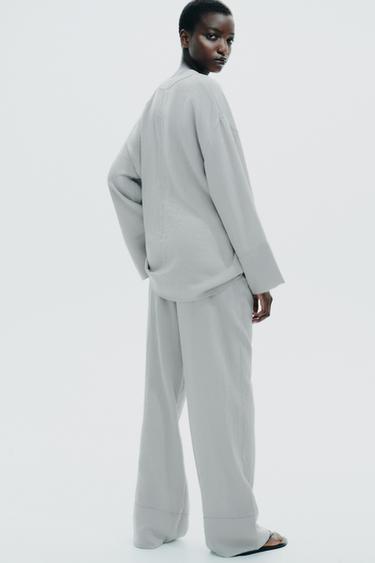 SIDE TIE KIMONO - Pearl marl by Zara - Image 4