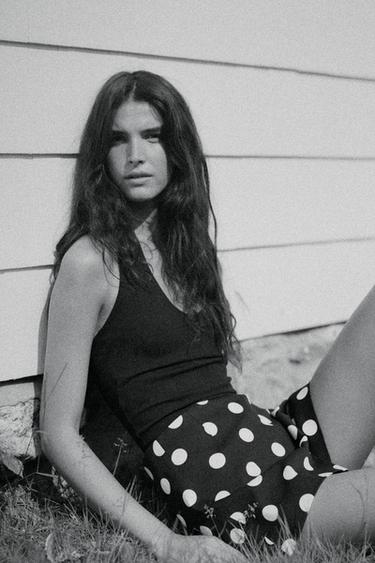 HIGH-WAIST SHORTS - Black / White by Zara - Image 2