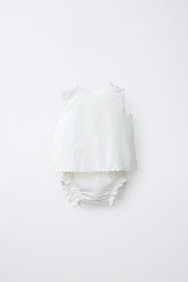 CONJUNT DE CAMISA I CALCES BRODATS - Blanc de Zara